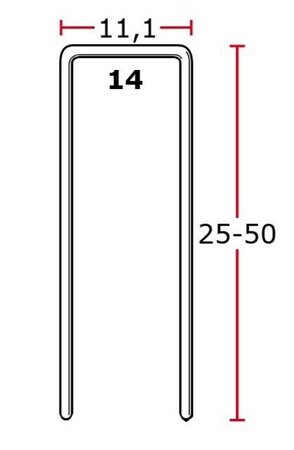 Zszywacz stolarsko- budowlany NS20BXP  na zszywkę typ 14 25-50mm