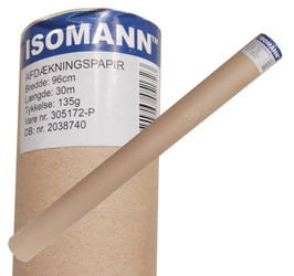 Folia malarska papier ISOMANN 30m2 135g brązowa