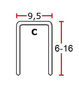Zszywacz pneumatyczny tapicerski SFW09 zszywka typ C w długości 4mm-16mm