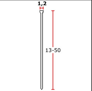 Sztyft 1,2x15mm aluminiowy