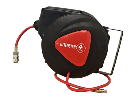 Wąż pneumatyczny PVC zwijak na bębnie bęben 15m PVC 4PRO 1/4" 6,5mm x 10mm