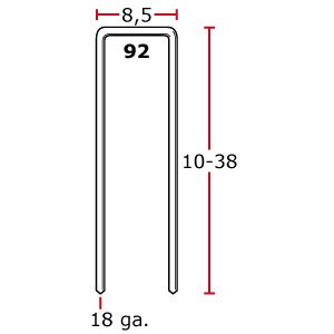 Zszywka stolarska typ 92 długość 22mm MINIBOX