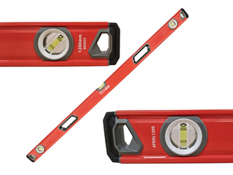 Poziomica aluminiowa magnetyczna 4PRO poziomnica 200cm 3 libelle uchwyty