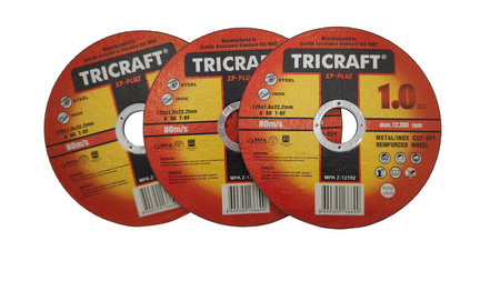 Tarcze do cięcia metalu 125 x 1 x 22,2 mm TRICRAFT XP-PLUS 1szt