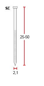 Gwoździarka pneumatyczna bębnowa SCN34 drut kąt 16° 25-50mm