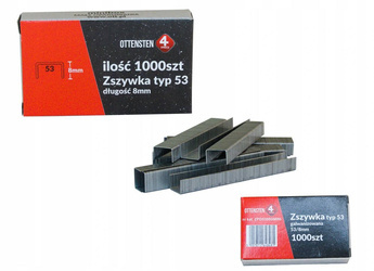 Zszywka typ 53 do 4PRO53/R353/8mm galwanizowana MINIBOX