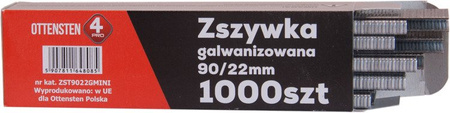 Zszywka stolarska typ 90 długość 32mm MINIBOX