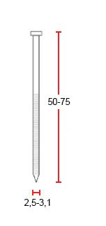 Gwoździarka pneumatyczna bębnowa PAL90 drut kąt 16° 45-90mm