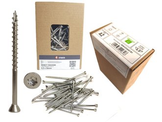 Wkręty tarasowe do tarasów nierdzewne drewno A2 4,2 x 60mm 100szt TORX20