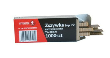 Zszywka stolarska typ 92 długość 16mm MINIBOX