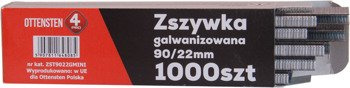 Zszywka stolarska typ 90 długość 32mm MINIBOX