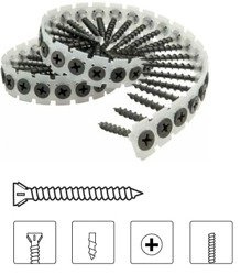 Wkręty na taśmie SENCO 3,9/30mm płyta Fermacell do metalu fosfat