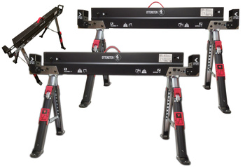 Stół stojak roboczy kobyłka robocze 2szt 4PRO 1180kg uniwersalne 82cm