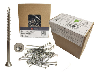 Wkręty tarasowe do tarasów nierdzewne drewno A2 4,2 x 42mm 100szt TORX20