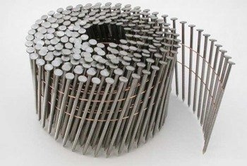 Gwoździe bębnowe na drucie 2,1x50 kąt 16° ryflowane galwanizowane długość 50mm