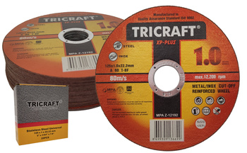 Tarcze do cięcia metalu 125 x 1 x 22,2 mm TRICRAFT XP-PLUS 1szt