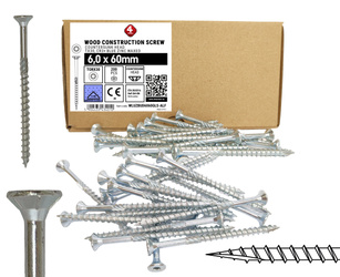 WKRĘTY ciesielskie do drewna dachu 6x60 TORX30 200szt stożkowe