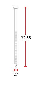 Gwoździarka pneumatyczna bębnowa 4PROCN55 drut 16° 25-55mm