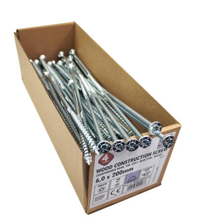 WKRĘTY ciesielskie do drewna dachu 5x120 TORX25 100szt stożkowe