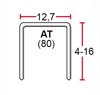 Zszywacz pneumatyczny tapicerski 4PRO8016 zszywka typ 80 380 długość 4mm-16mm